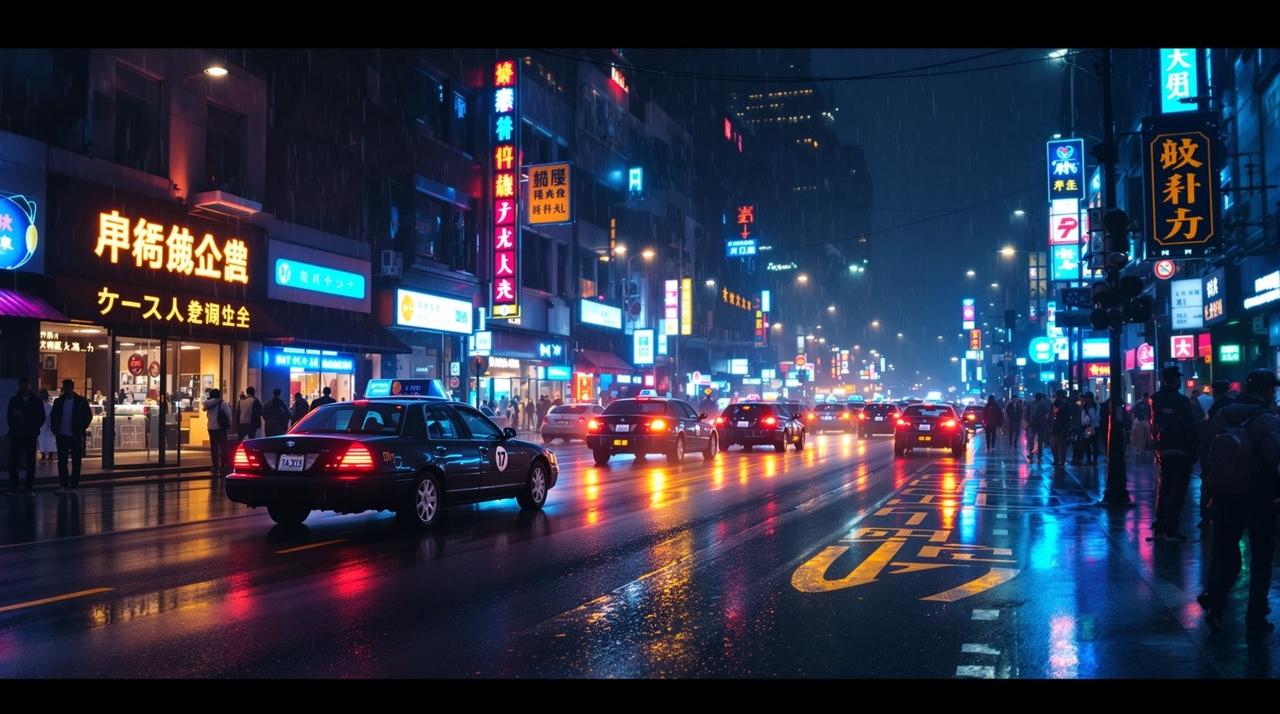 夜行城市 - 深夜的街道与霓虹 夜行城市频道横幅